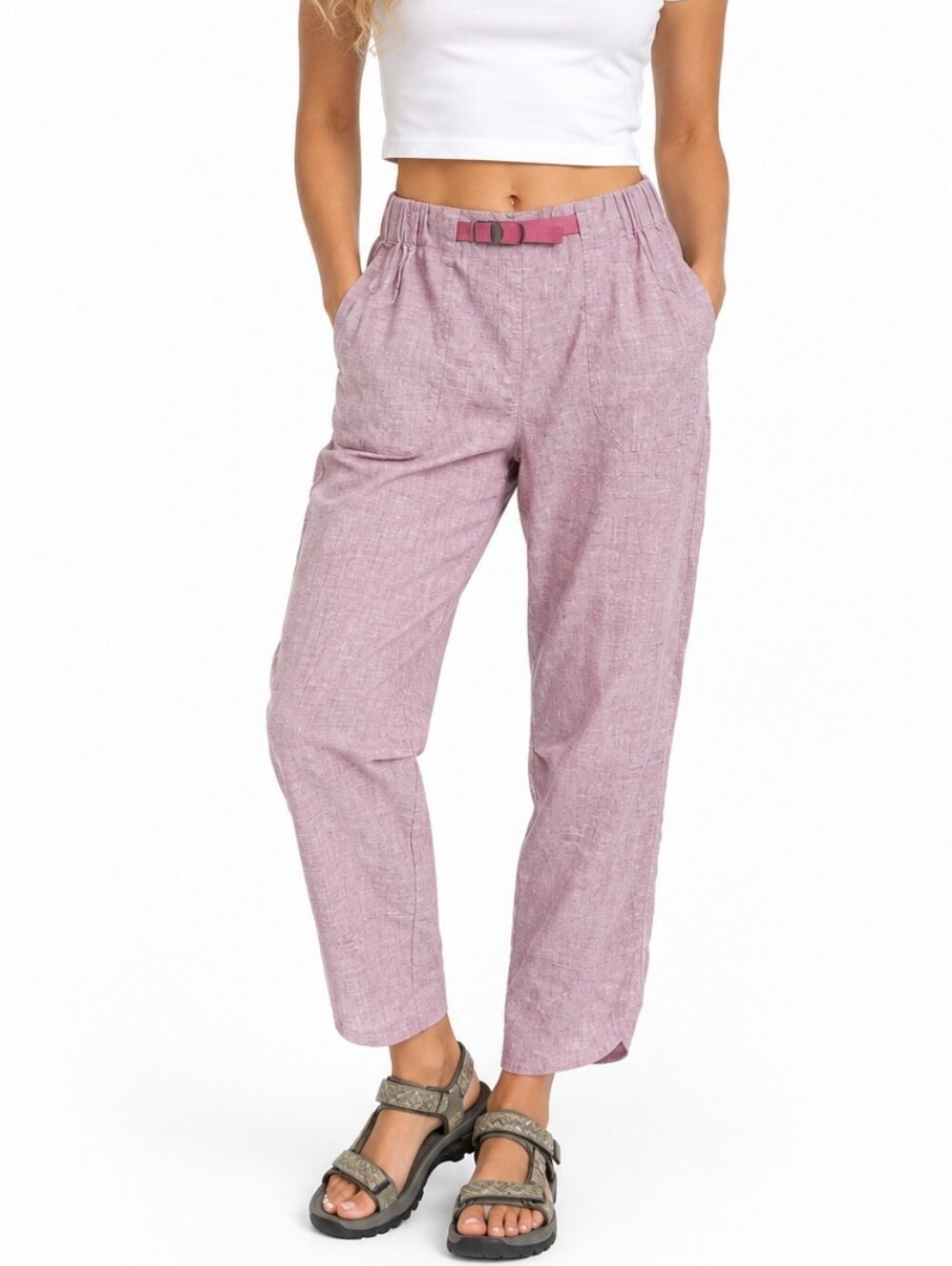 Royal Robbins Hempline Capri Pants Size 14 Pink